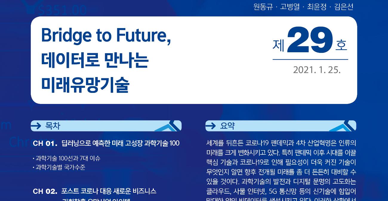 KISTI introduced “Future Promising Technology Seminar 2020” in its Issue Brief No. 29