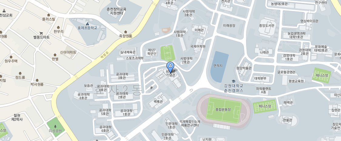 강원도 춘천시 강원대학길1(효자동) 60주년 기념관8층 한국과학기술정보연구원 (KISTI)